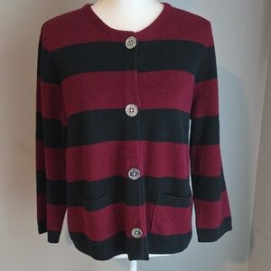 Chaps Cotton Cardigan Sweater Size XL  100% Cotton